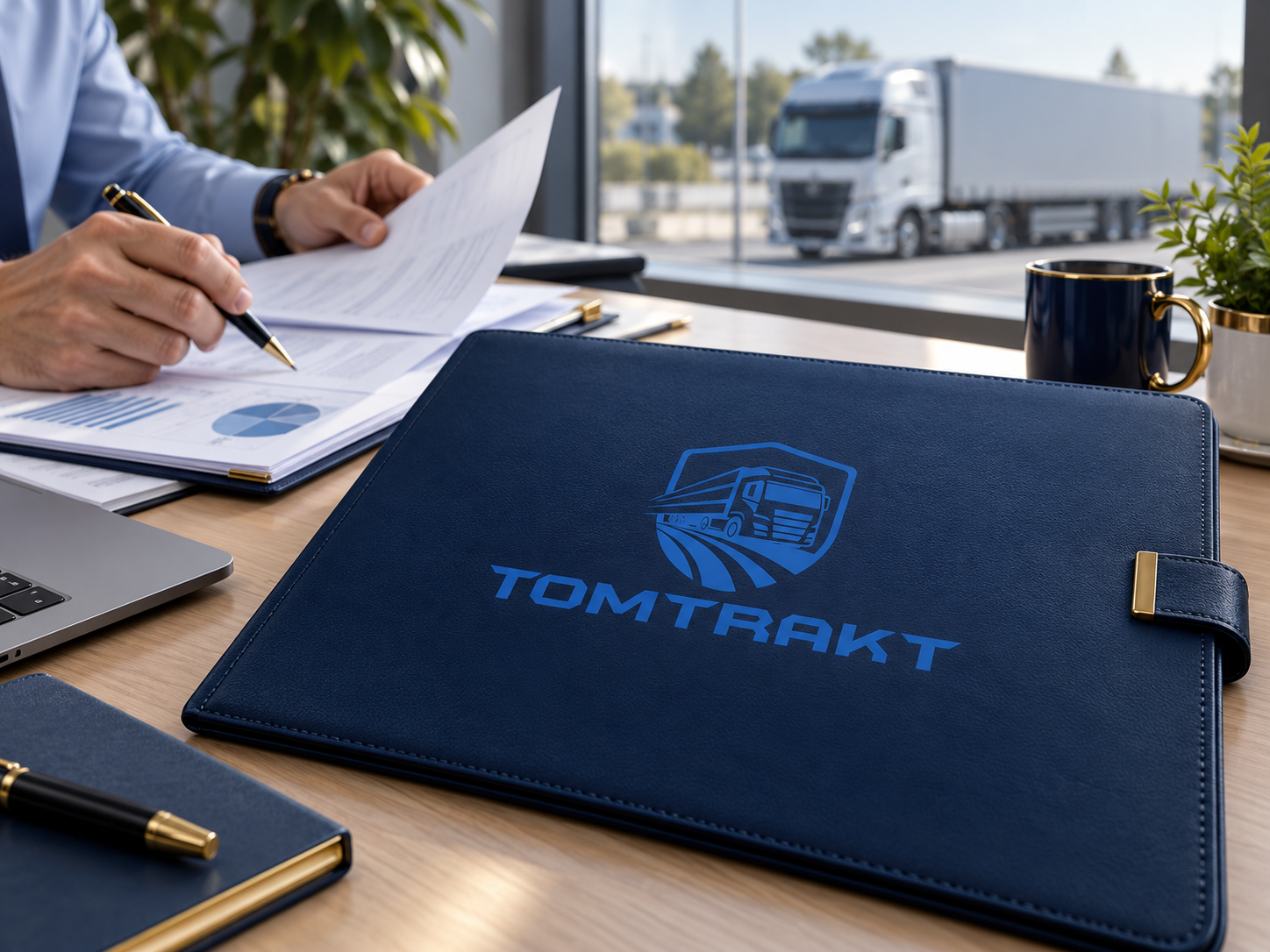 Grafika TOMTRAKT do artykułu o odwołaniach od kar w transporcie